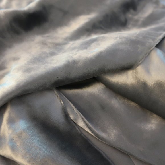 NWT J. Crew Silver Velvet Wrap Dress - Picture 12 of 13